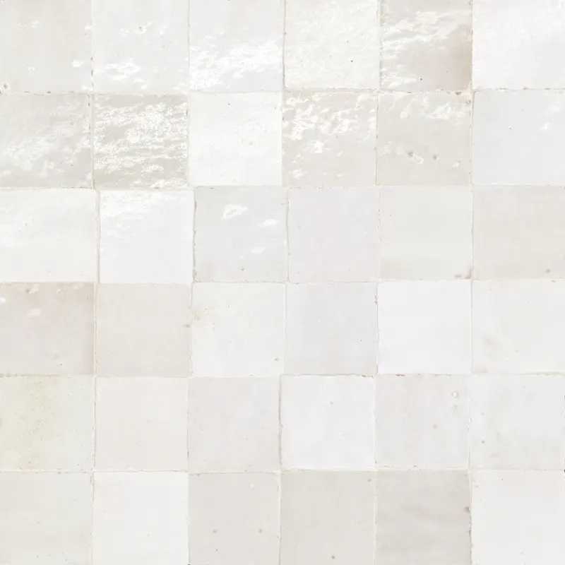 Zellige blanc 2x2 mosaic